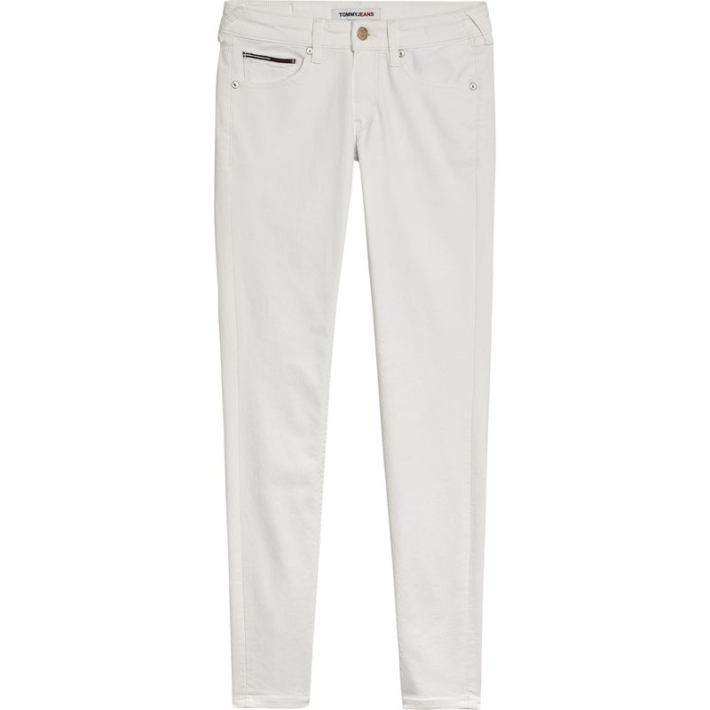 TOMMY HILFIGER - Vaqueros Sophie Ceñidos De Talle Bajo Blancos Mujer Blanco Tommy Jeans