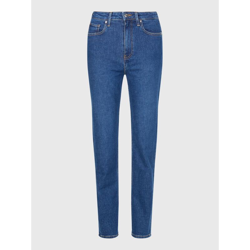 TOMMY HILFIGER - Jeans Clásicos Rectos De Talle Alto Hombre Azul Tommy Hilfiger