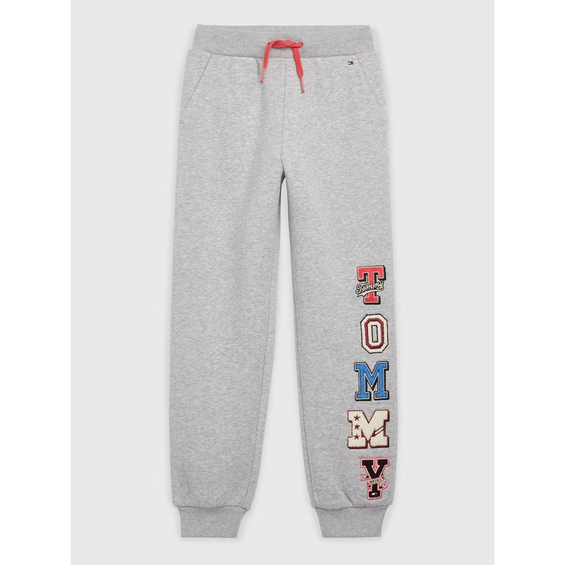 TOMMY HILFIGER - Joggers Con Parches Niña Gris Tommy Hilfiger