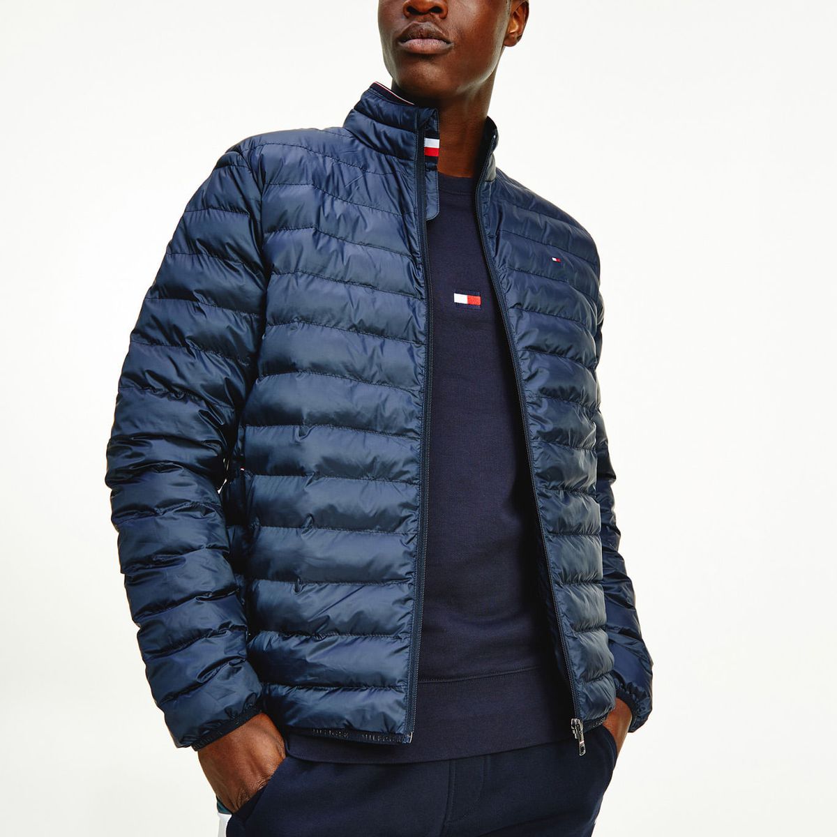 TOMMY HILFIGER - Chaqueta De Exterior Azul Oscuro Piezasable