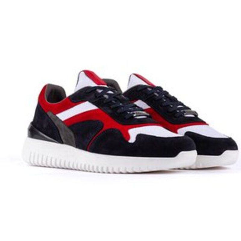 AMBITIOUS - Tenis Casuales Deportivo  DE-8880B-1320AM  Azul-Blanco-Rojo_.