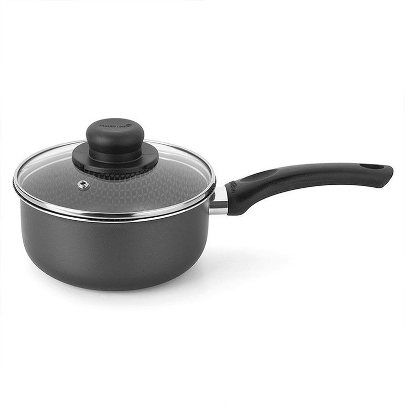 MUEBLES 2020 - Olla Cacerola con Tapa Superior 18 cm Gris