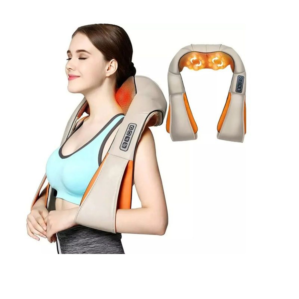 GENERICO - Masajeador portátil corporal cuello espalda brazos