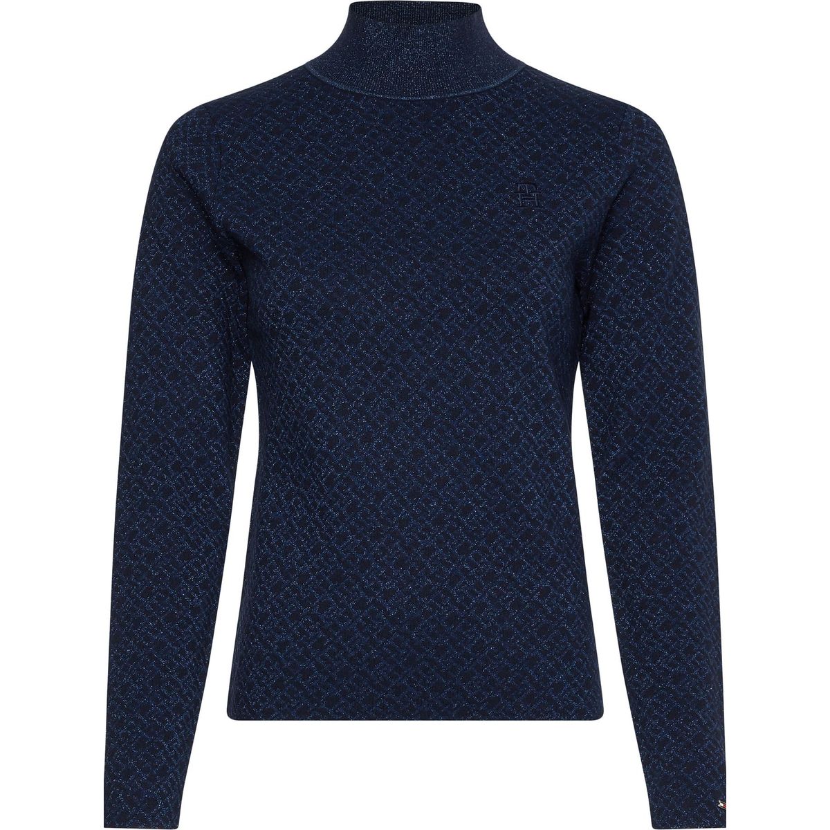 TOMMY HILFIGER - Saco Con Cuello De Tortuga Mujer Azul Tommy Hilfiger
