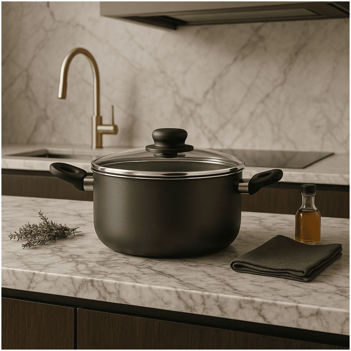 MUEBLES 2020 - OLLA SUPERIOR 26 CM CON TAPA GRIS