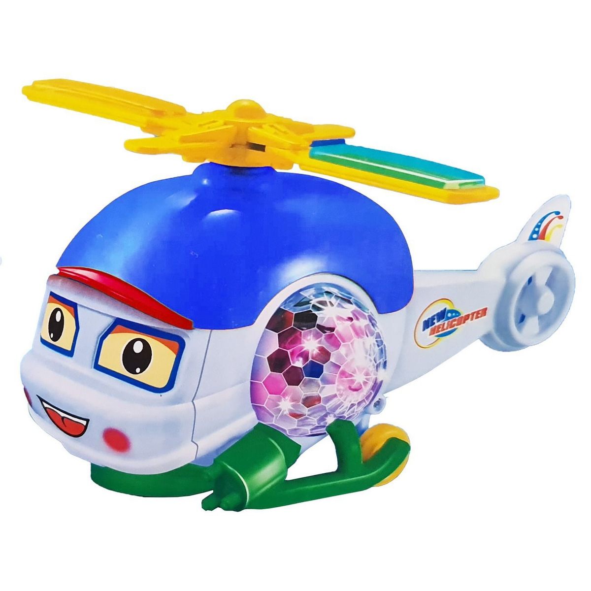 DAYOSHOP - Helicoptero Juguete Luces Sonido Movimiento Niños