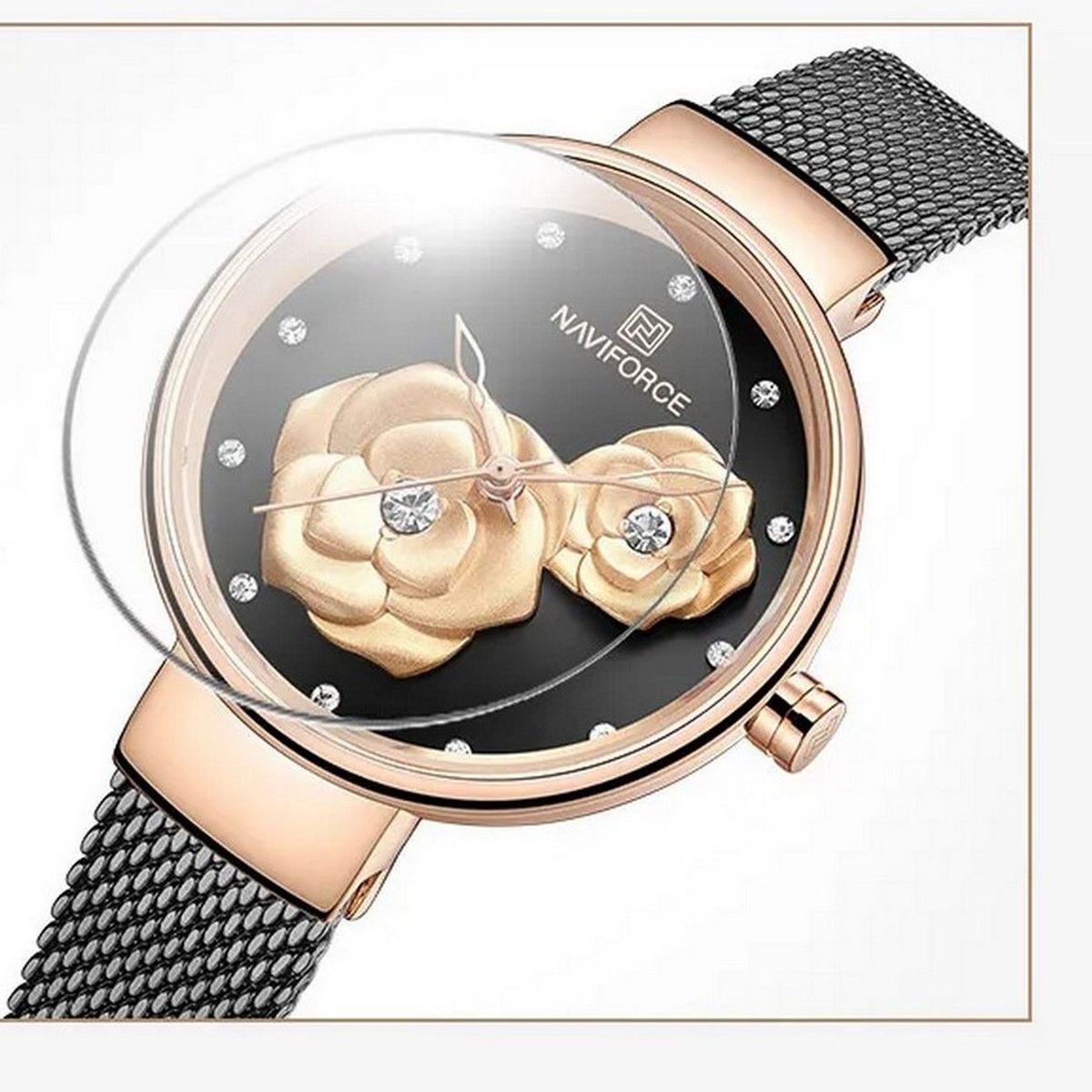 NAVIFORCE - Reloj Naviforce Original Nf 5013l Flor  Estuche