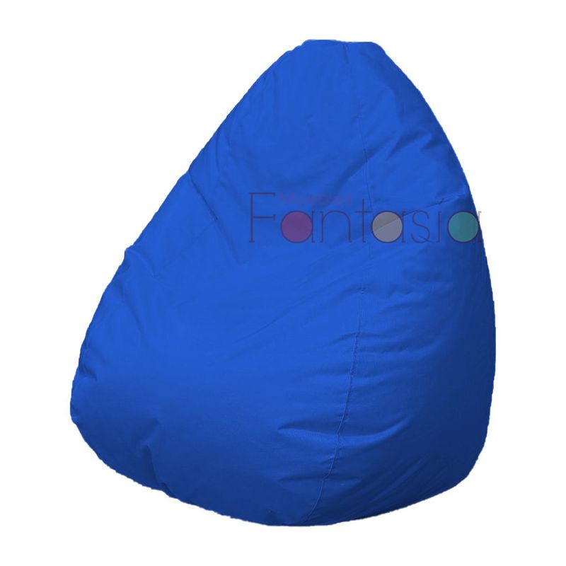 MUEBLES FANTASIA - Puff Pera Lona Grande Azul Muebles fantasía