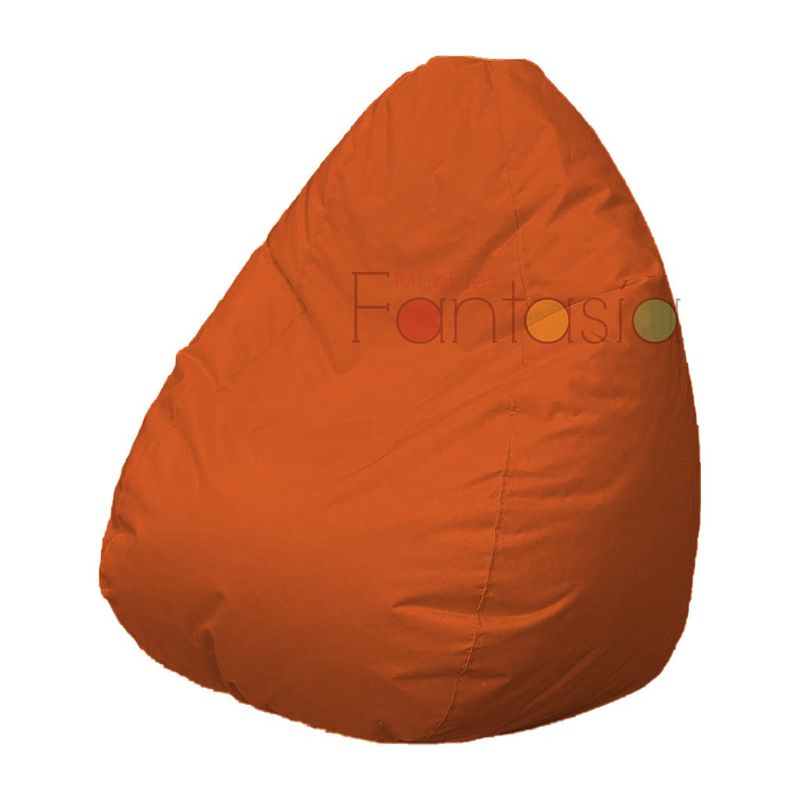 MUEBLES FANTASIA - Puff Pera Lona Grande Naranja Muebles fantasía
