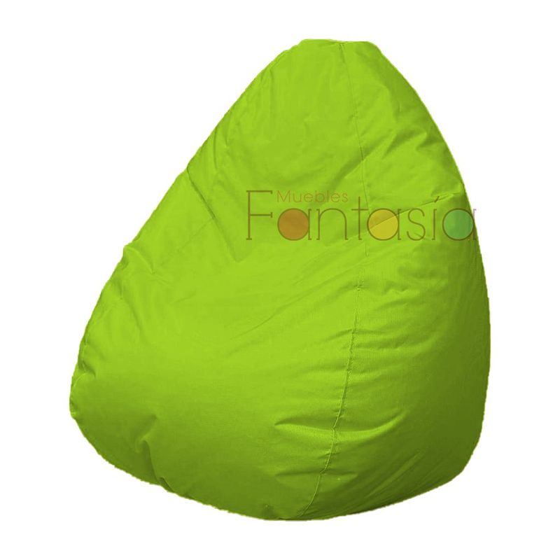 MUEBLES FANTASIA - Puff Pera Lona Grande Verde Muebles fantasía
