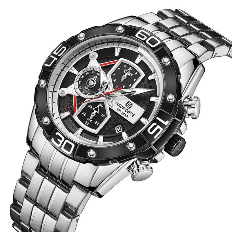 NAVIFORCE - Reloj Naviforce Original Nf 8018m Cronografo  Estuche