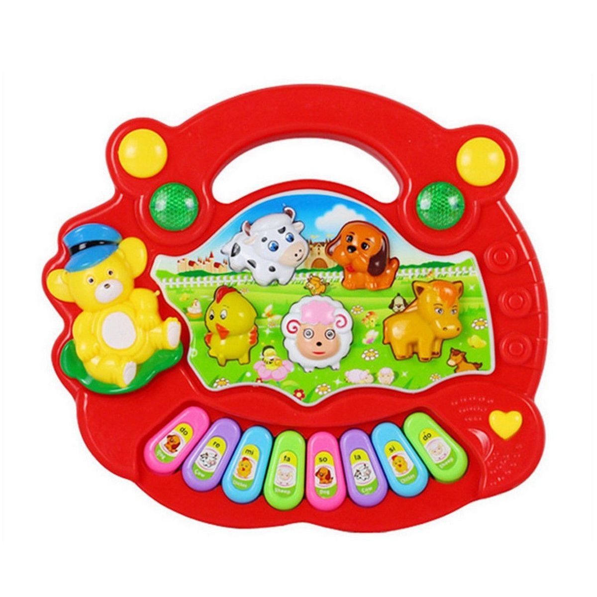 DAYOSHOP - Piano Granja Oso Sonido Y Notas Musicales Juguete