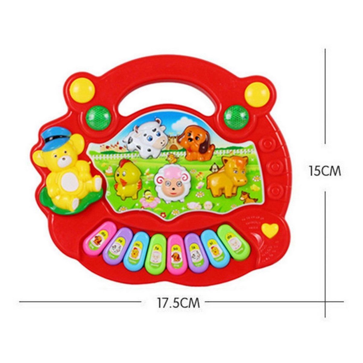 DAYOSHOP - Piano Granja Oso Sonido Y Notas Musicales Juguete