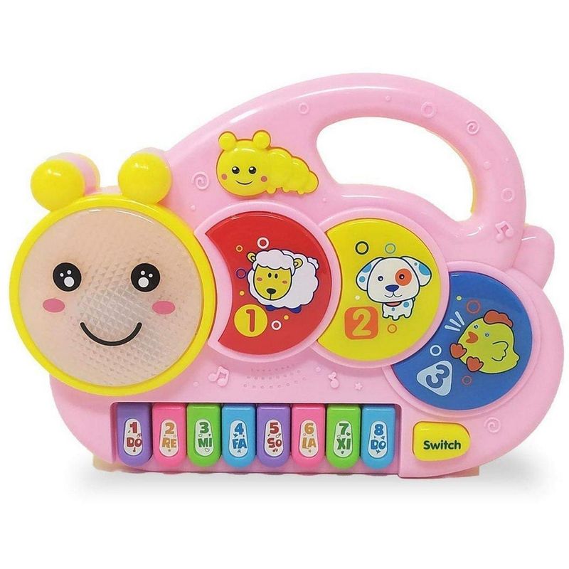 DAYOSHOP - Piano Oruga Interactivo Sonido Y Notas Musicales