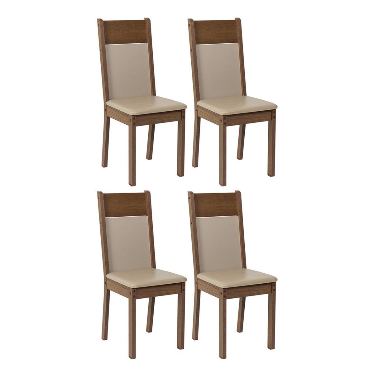 MADESA - Kit de 4 Sillas de Comedor 4280