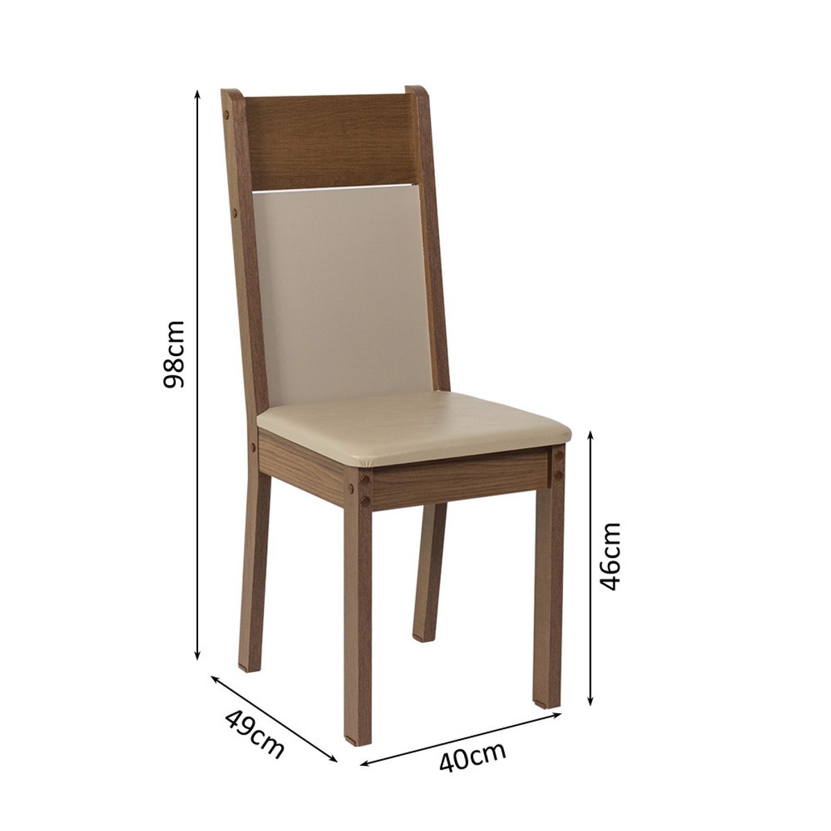 MADESA - Kit de 4 Sillas de Comedor 4280