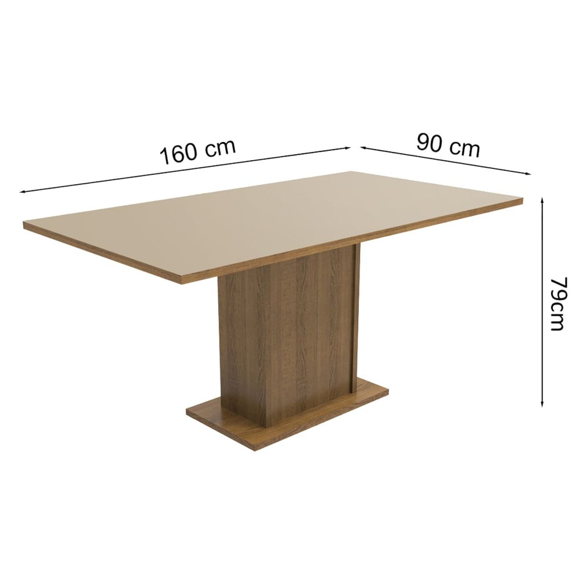 MADESA - Mesa de Comedor Rectangular 6 Puestos