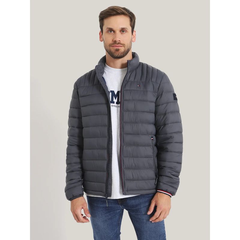 TOMMY HILFIGER - Chaqueta Quilted Ligera Gris Tommy Hilfiger