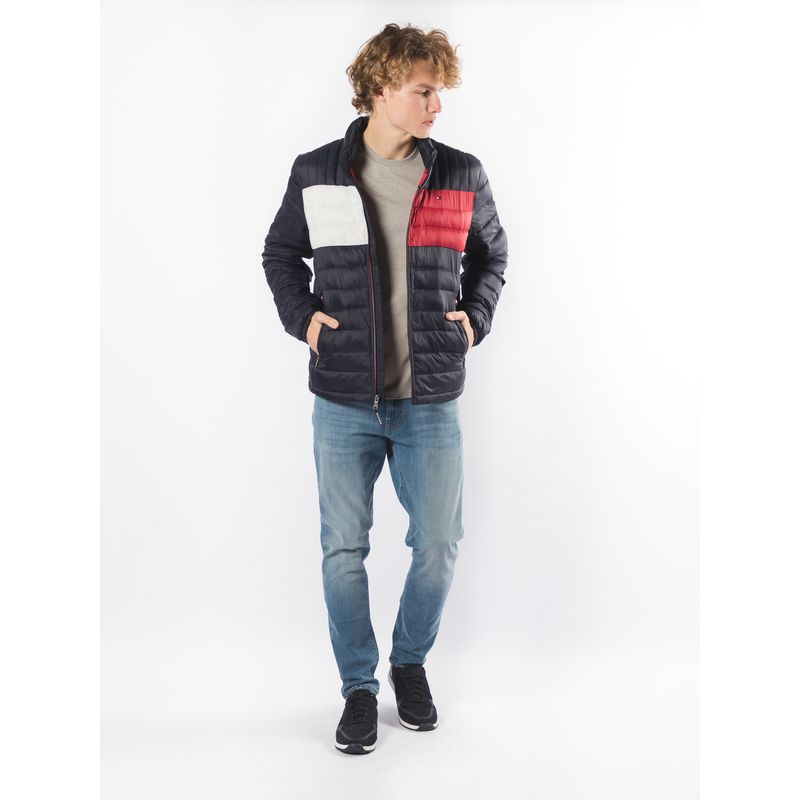 TOMMY HILFIGER - Chaqueta azul acolchada Tommy Hilfiger