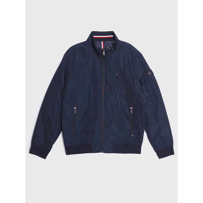TOMMY HILFIGER - Chaqueta azul bomber golf con logo Tommy Hilfiger