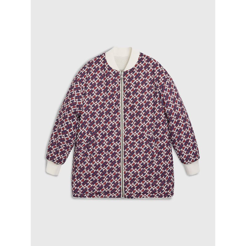 TOMMY HILFIGER - Chaqueta De Peluche Reversible Con Monogramas Para Niña Tommy Hilfiger