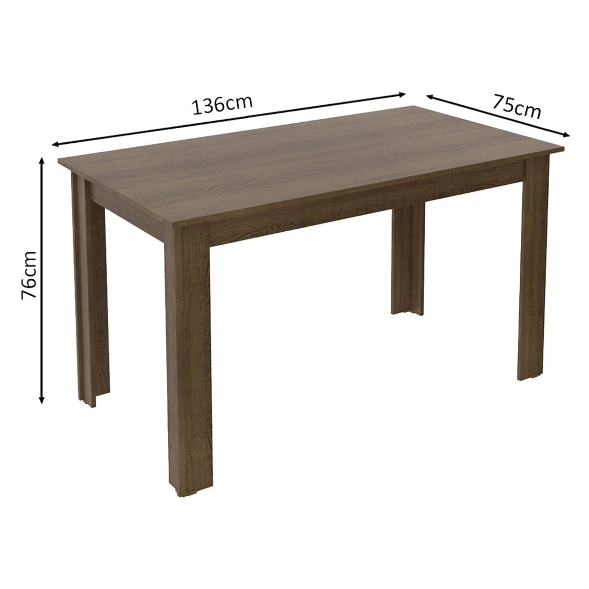 MADESA - Mesa de Comedor Rectangular 6 Puestos