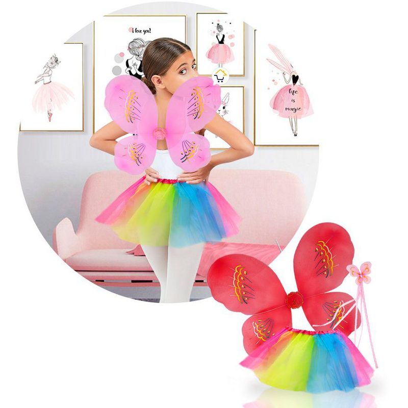 COMPRALOENCASA COM - Disfraz Hada Mariposa Tutú Alas Niña Halloween OF822