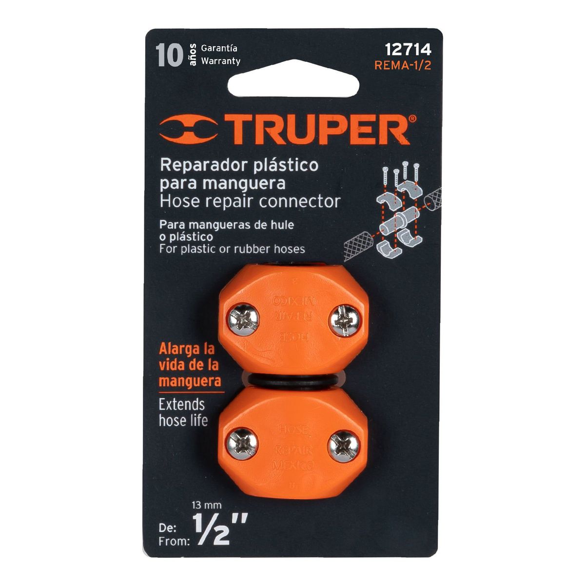 TRUPER - Reparador 12 de ABS para manguera Truper