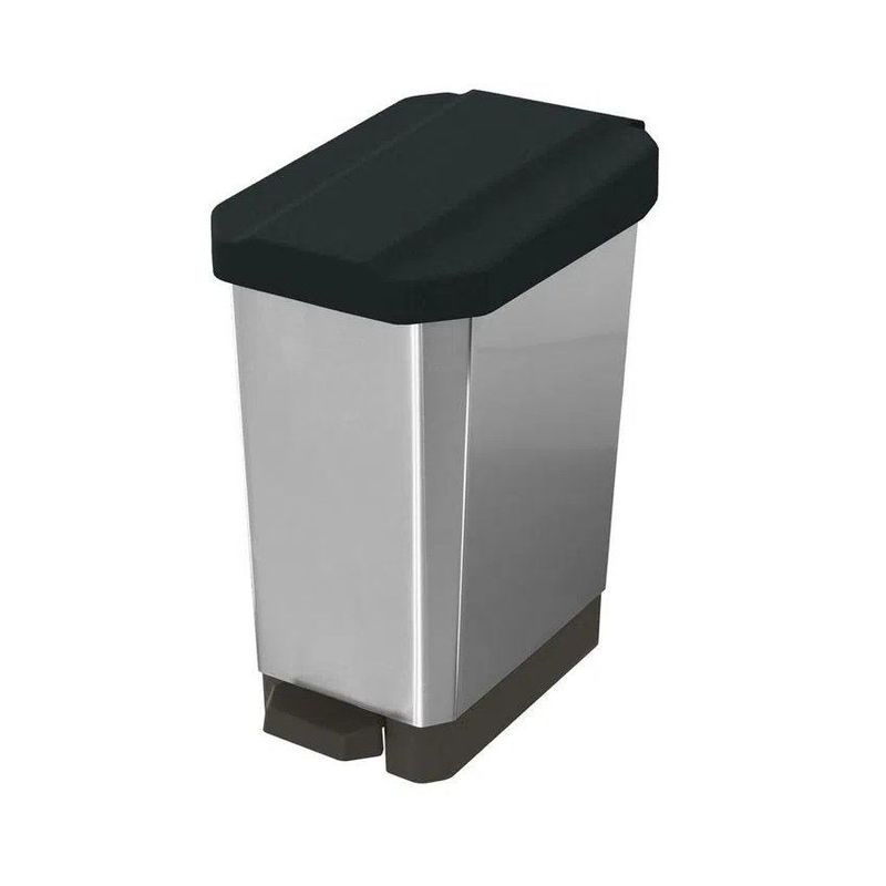 ESTRA - Estra Caneca De Pedal Estrabins 22 Litros Negra Metalizada