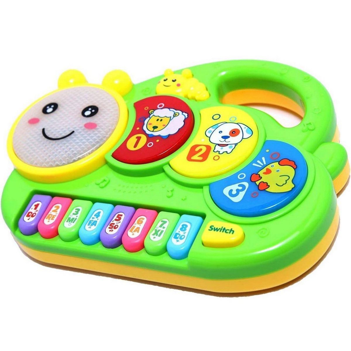 DAYOSHOP - Piano Oruga Interactivo Sonido Y Notas Musicales