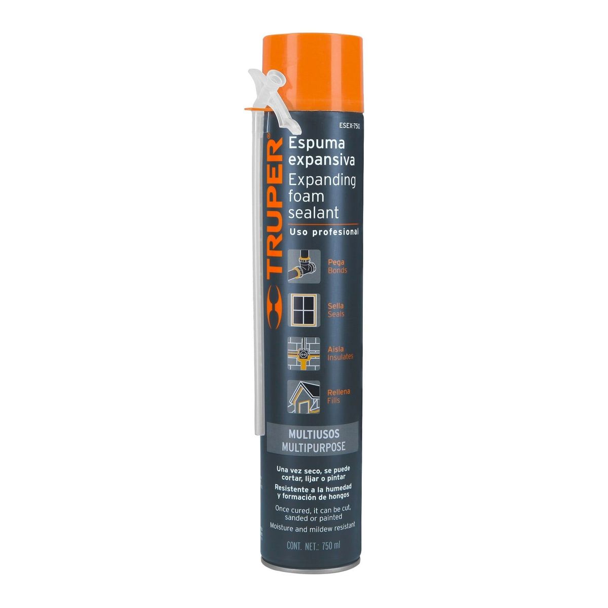 TRUPER - Espuma expansiva de 750 ml, Truper