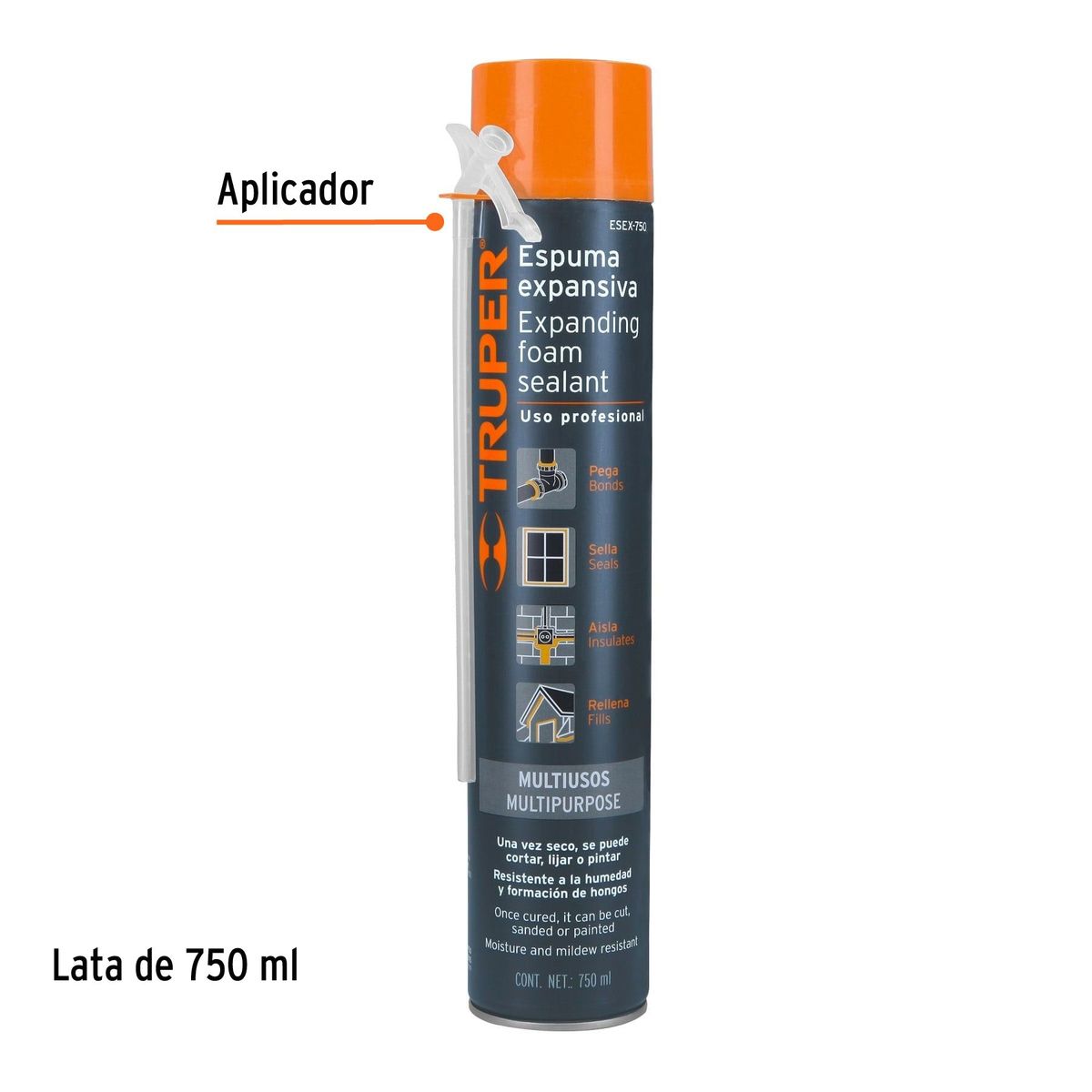 TRUPER - Espuma expansiva de 750 ml, Truper