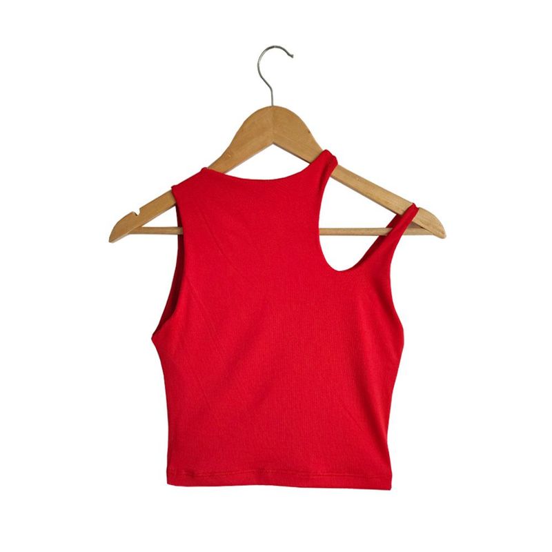 SYK - Crop Top Para Mujer Blusa Básica Unicolor.