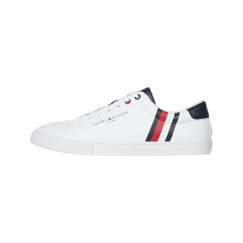 TOMMY HILFIGER - Tenis Blancos Modernos Con Logo Para Hombre Tommy Hilfiger