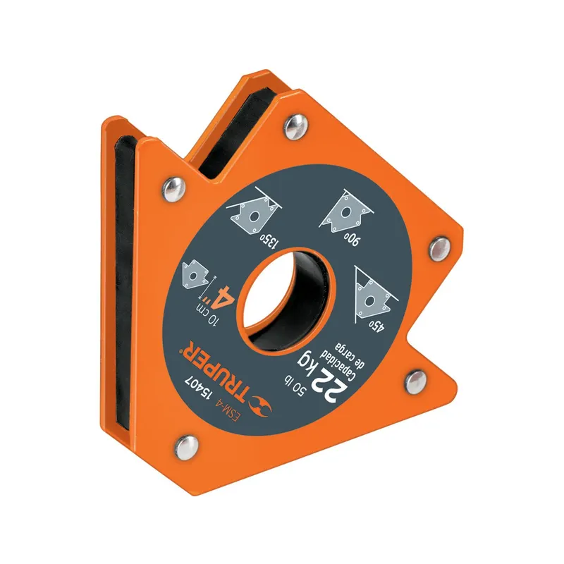 TRUPER - Escuadra magnética 4" para soldar, capacidad 23 kg, Truper