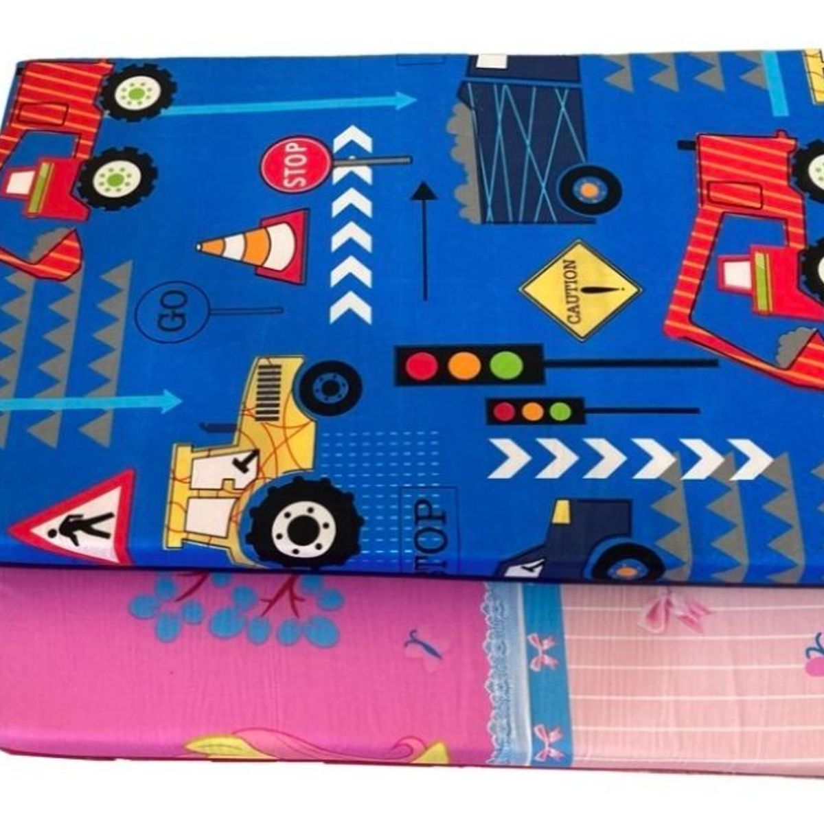 STALION - Colchoneta de corral para bebe 90x60x7cm bebes - Rosa