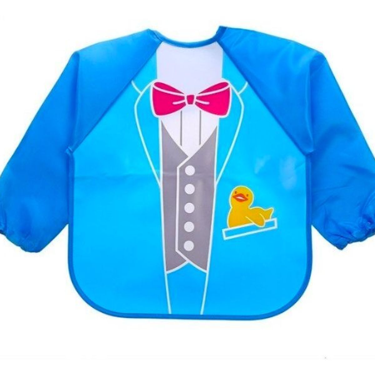 STALION - Babero Delantal Bebés Y Niños De Manga Larga Impermeable - Traje pato