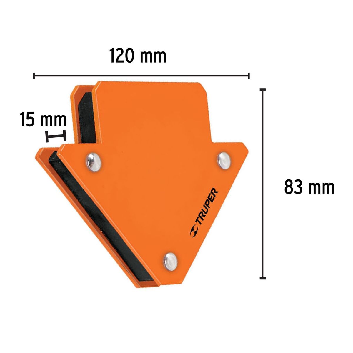 TRUPER - Escuadra magnética 3" para soldar, capacidad 11 kg, Truper