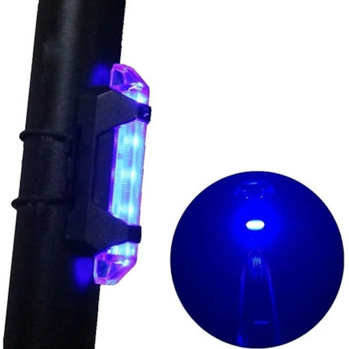 GENERICO - Luz Linterna Recargable Usb Led Bicicleta Delantera O Traser