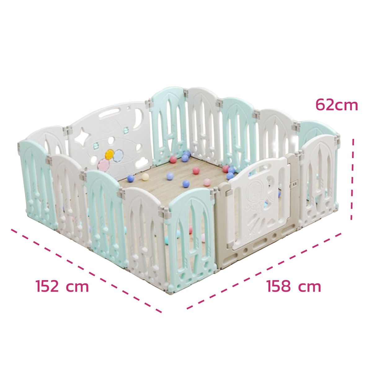 ENFANT'ASY - Corral área de juego modulable y plegable playpen-