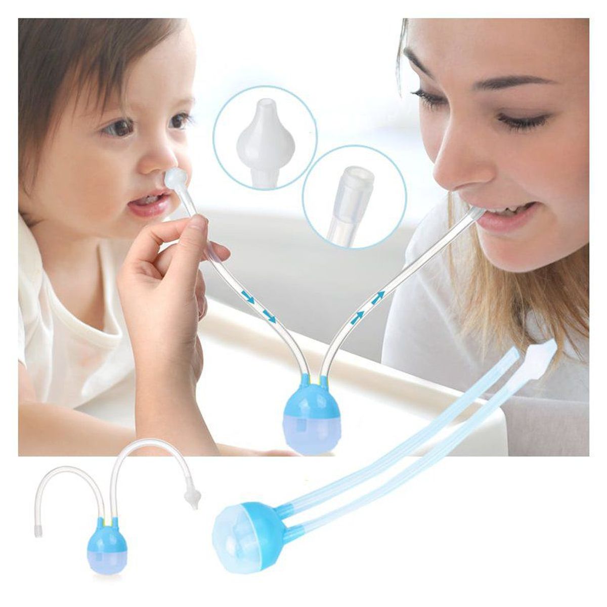 ENFANT'ASY - Aspirador nasal manual Azul