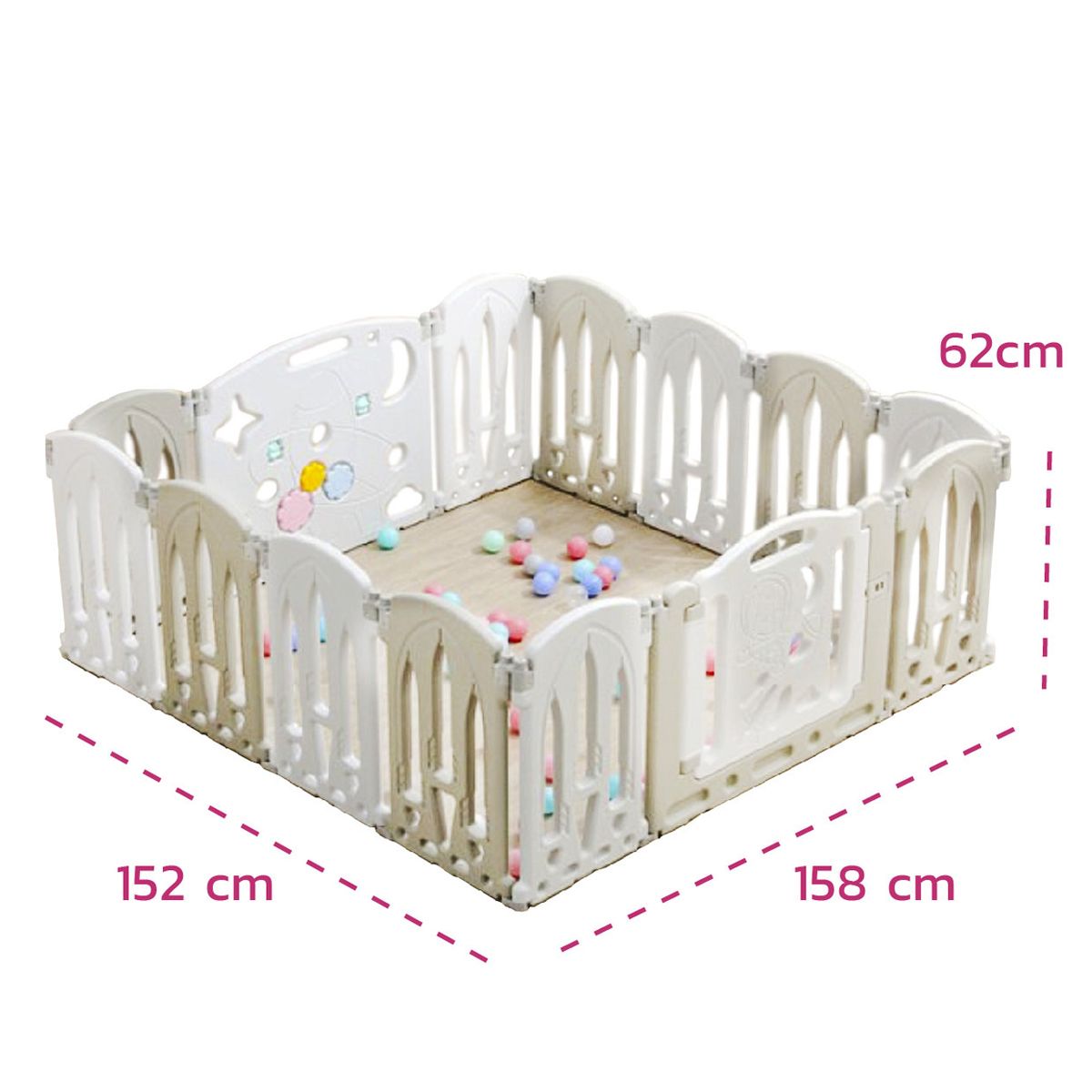 ENFANT'ASY - Corral área de juego modulable y plegable playpen