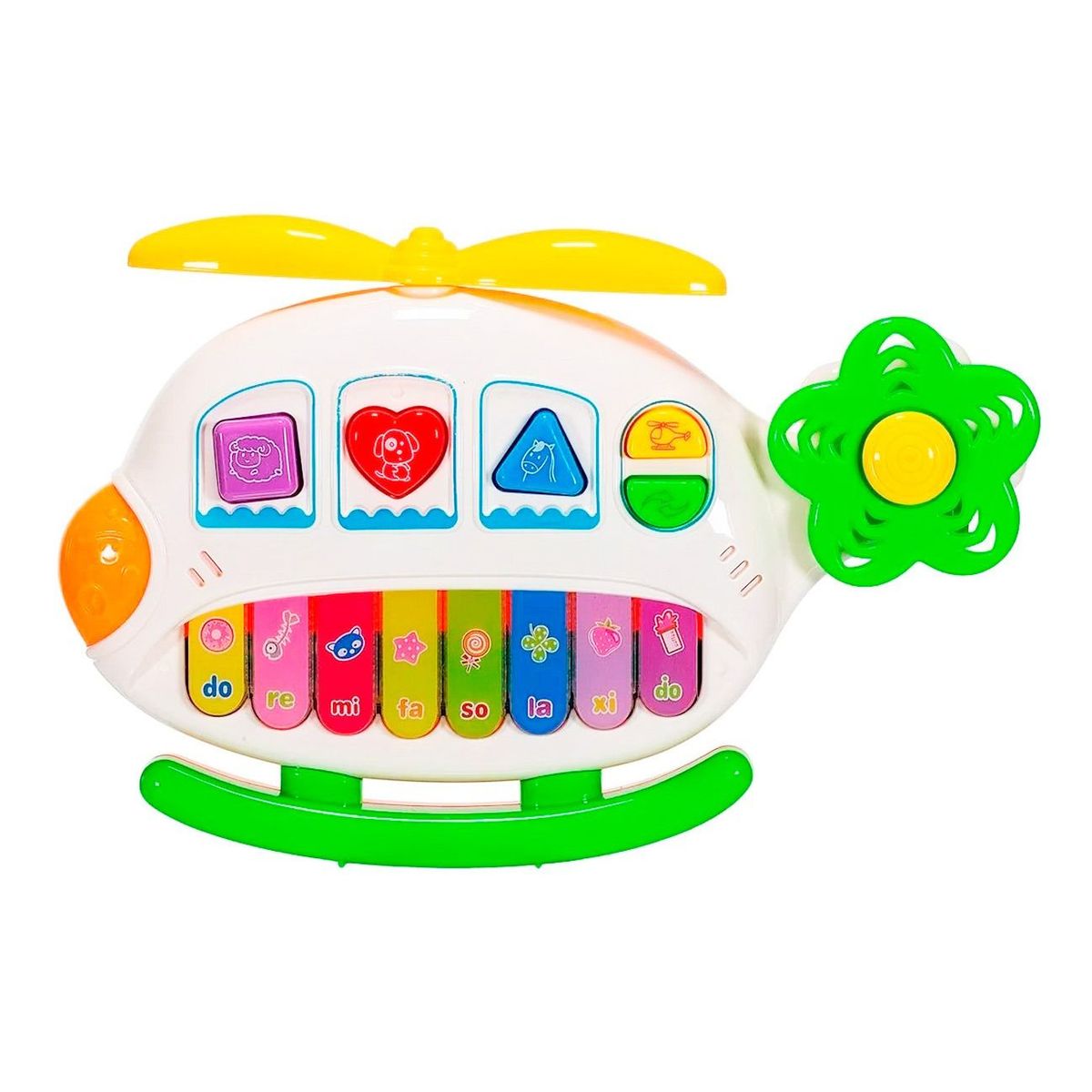 DAYOSHOP - Piano Helicoptero Avion Animales Y Nota Musicales