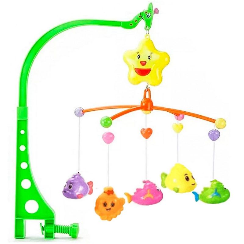 DAYOSHOP - Móvil Musical Cuerda Cuna Bebe Diseño Animales Baby Shower