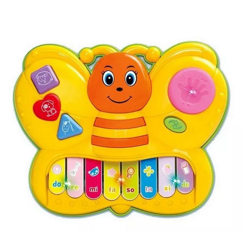 DAYOSHOP - Piano Mariposa Luces Animales Y Nota Musicales