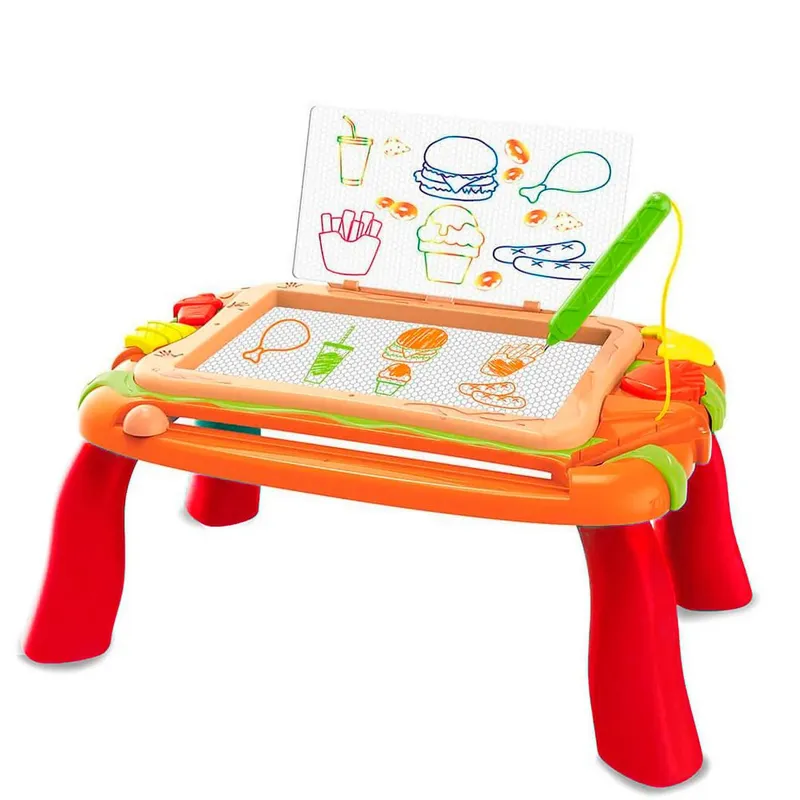 DAYOSHOP - Tablero Pizarra Mágica Magnética De Colores Con Mesa  Sello