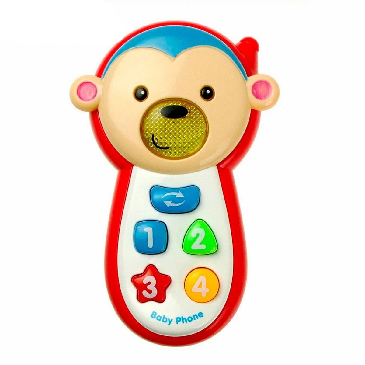 DAYOSHOP - Teléfono Celular Juguete Musical Mono Bebe Niños