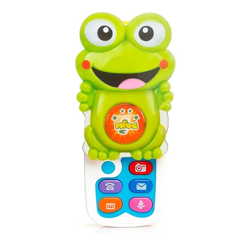 DAYOSHOP - Teléfono Celular Rana Juguete Luces Bebe Niños
