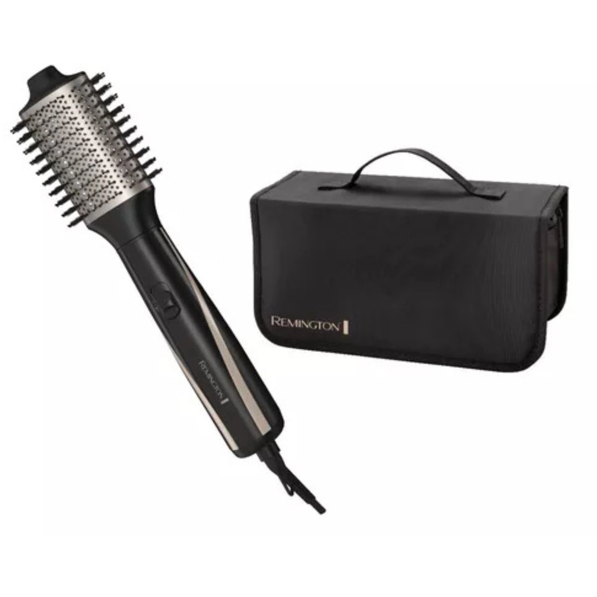 REMINGTON - Cepillo Secador de Cabello Remington AS21A  Negro  + Estuche Portátil