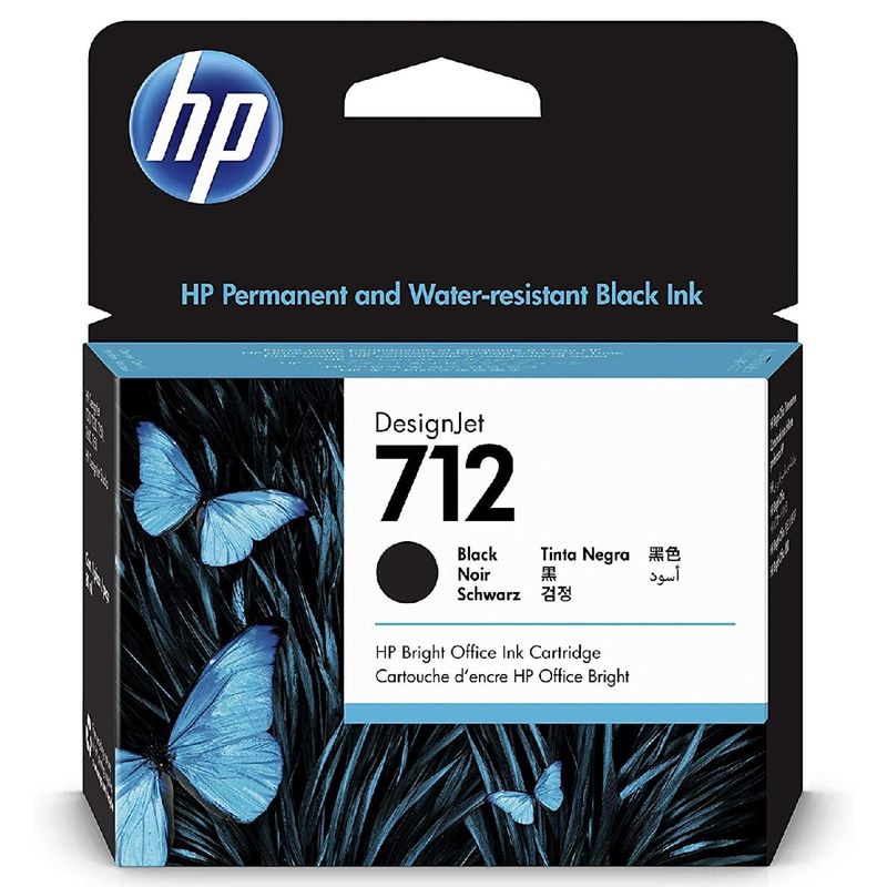 HP - Cartucho de Tinta Hp DesingJet 712 Negro 80ml